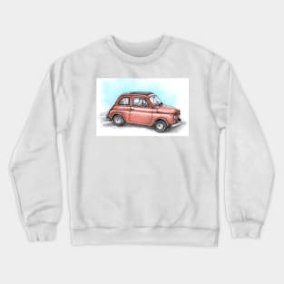 Red Car drawing sketch Crewneck Sweatshirt